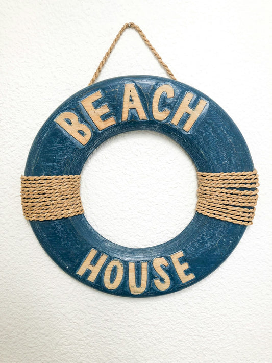 Coastal Retreat One-Piece Swimsuit: Vibrant Beach House Print