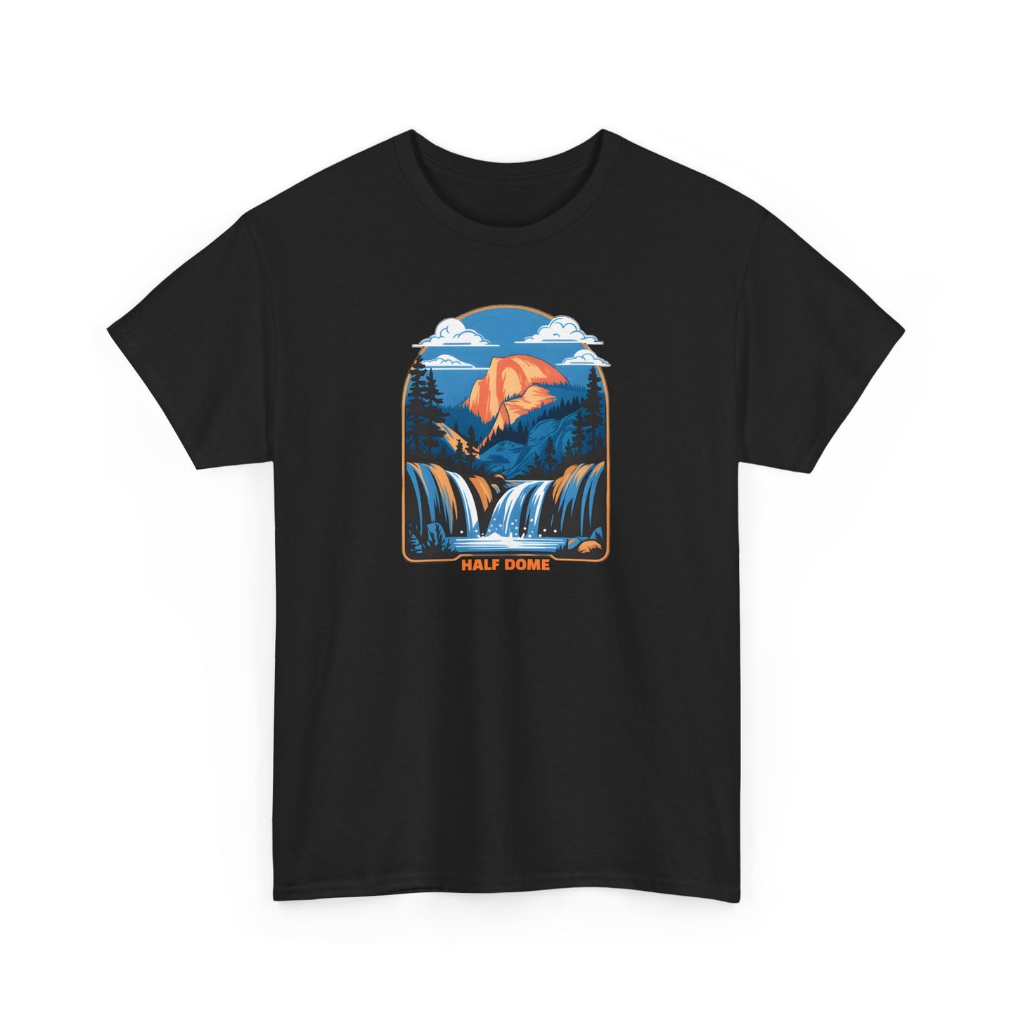 Half Dome Scenic Graphic T-Shirt Outdoor Adventure Apparel Nature Lover Gift