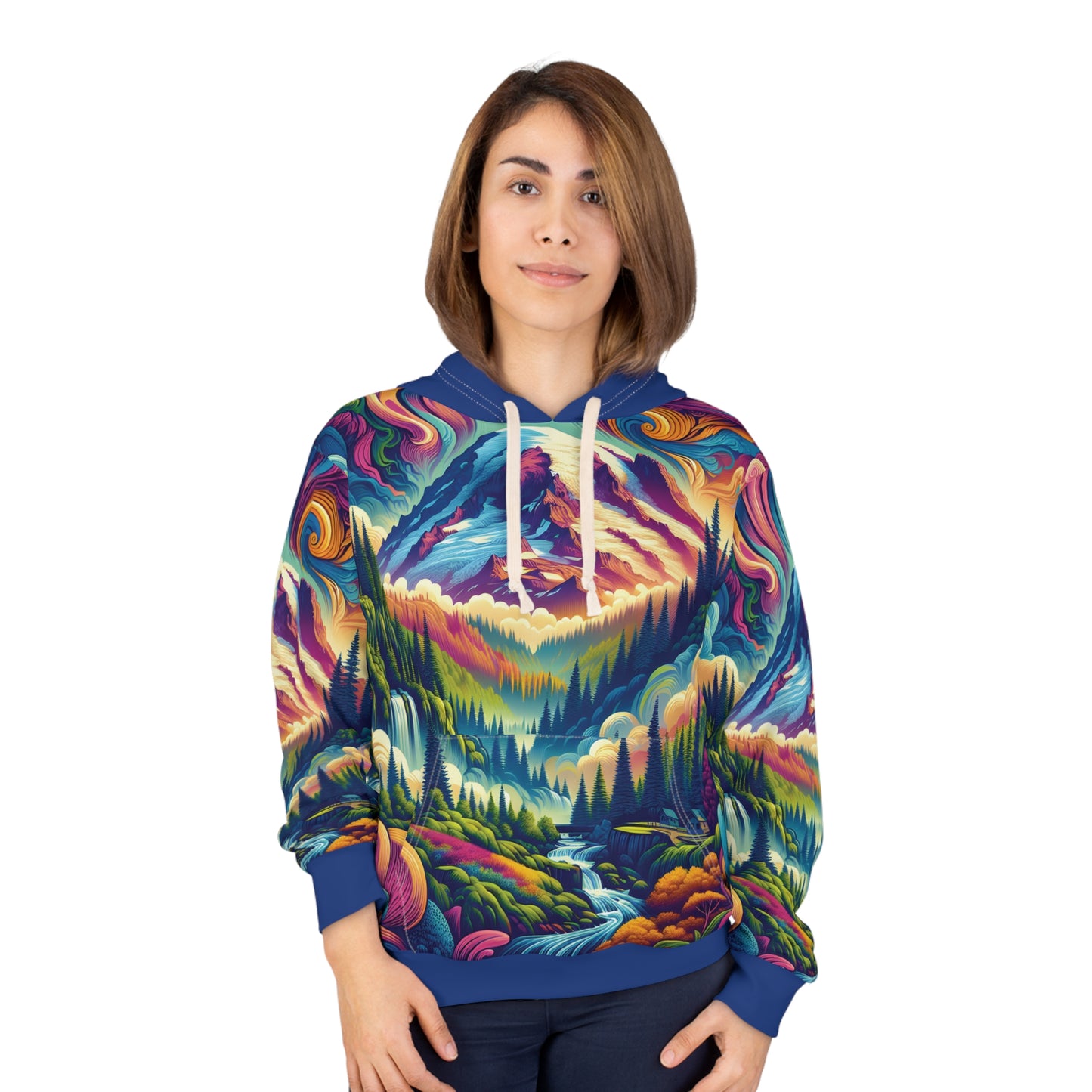 Mount Rainier Hoodie All Over Print Outdoor Travel Apparel Unisex Pullover Wear