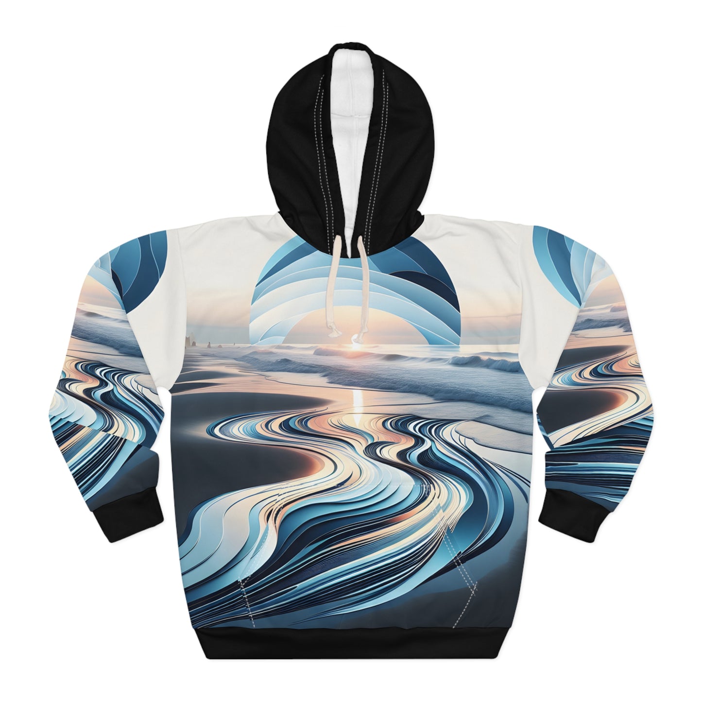 South Padre Island Ocean Wave All Over Print Hoodie Travel Apparel Outdoor Style
