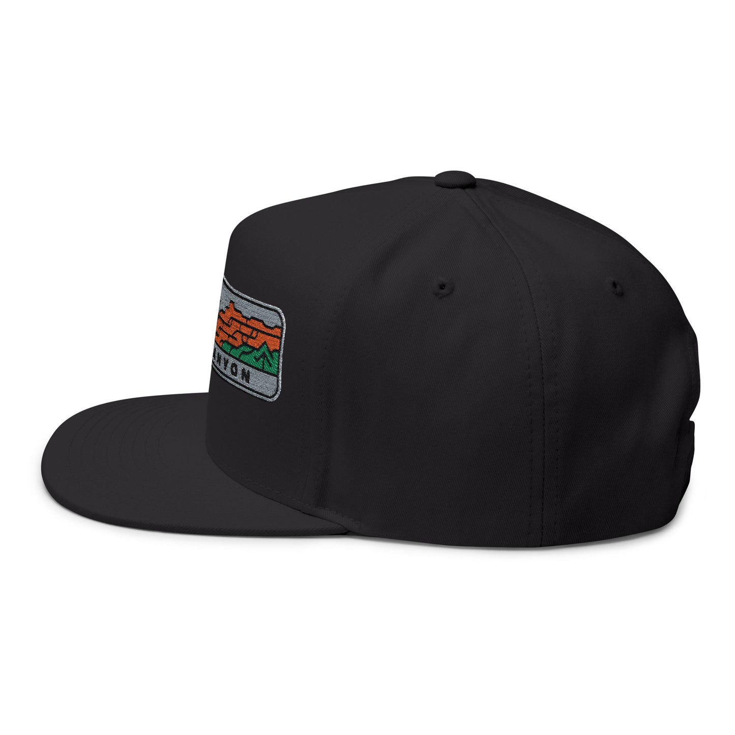 Bryce Canyon Embroidered Flat Bill Cap Outdoor Hiking Hat