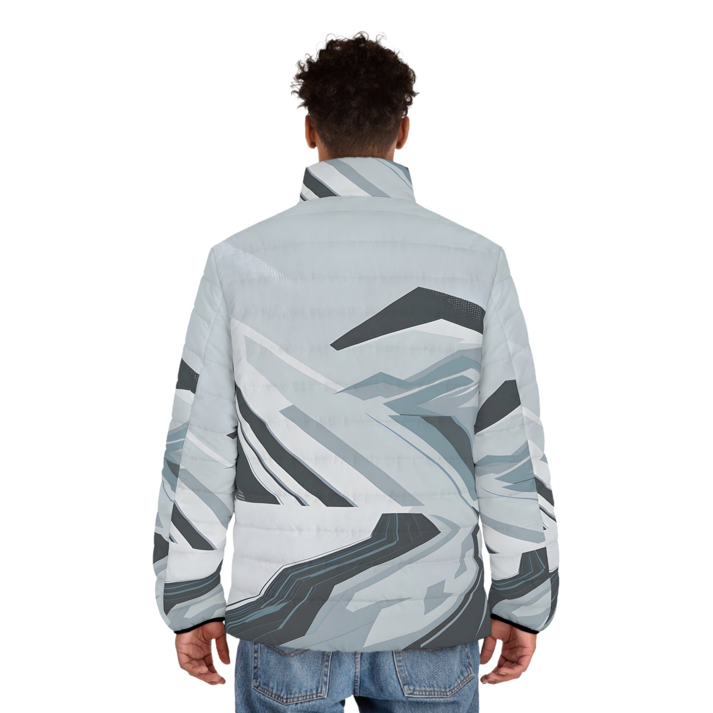 Puffer Jacket Outdoor Apparel Whiteout Lines Stylish Warm Weather Gear Winter