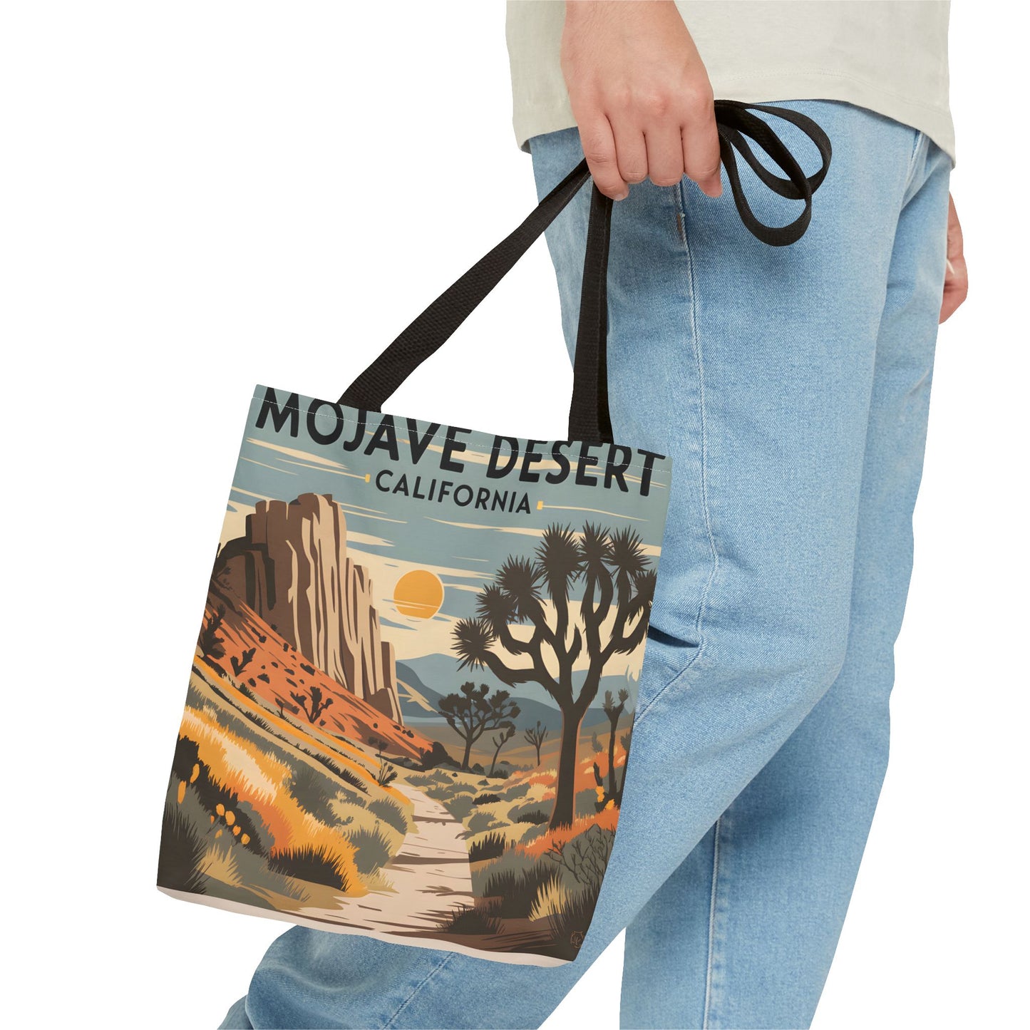 Mojave Desert California All Over Print Tote Bag Landscape Design Eco Friendly