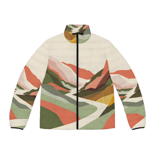 Calm Divide Puffer Jacket for Outdoor Adventures Nature Inspired Design Winter