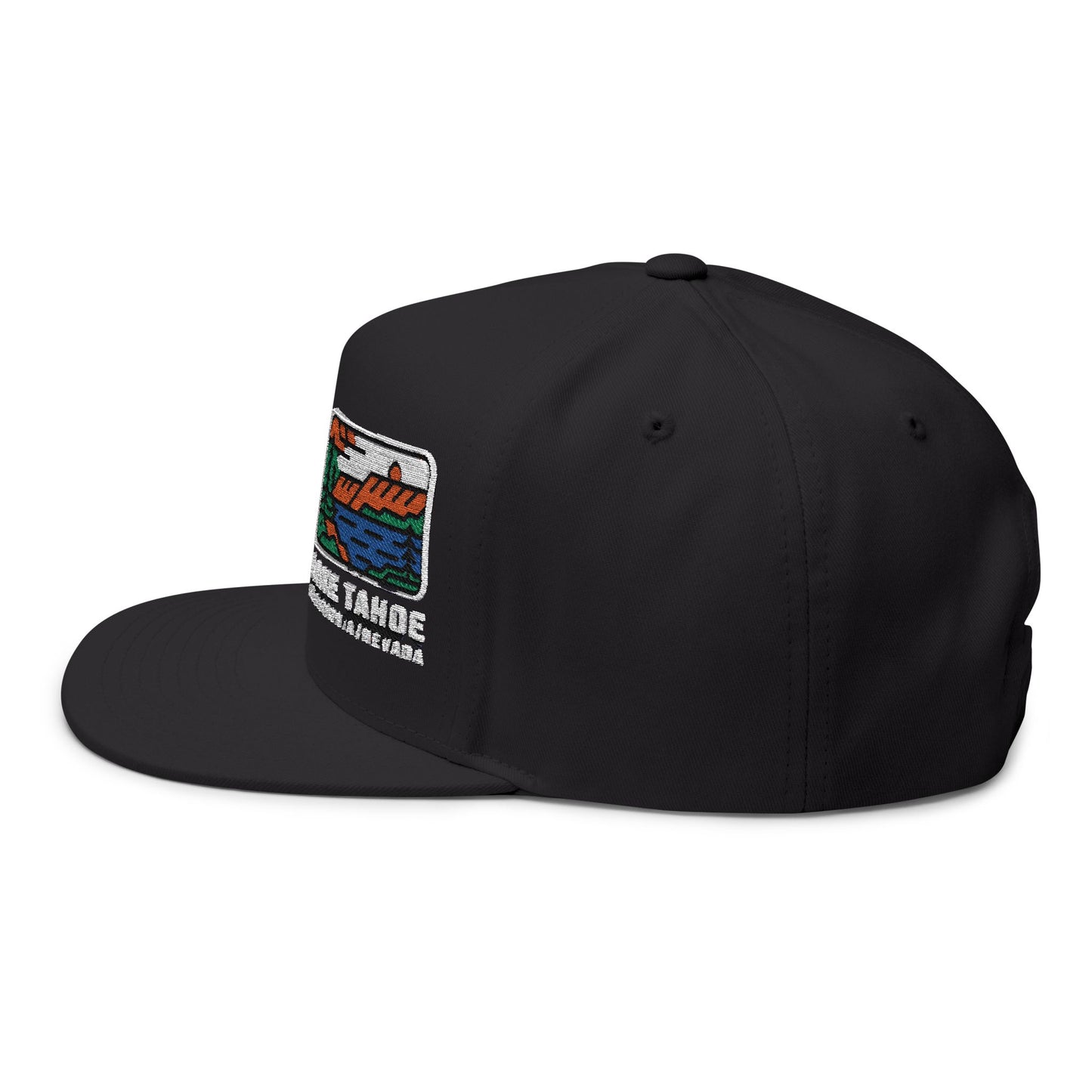 Lake Tahoe California Nevada Flat Bill Hat Outdoor Summer Style Casual Apparel
