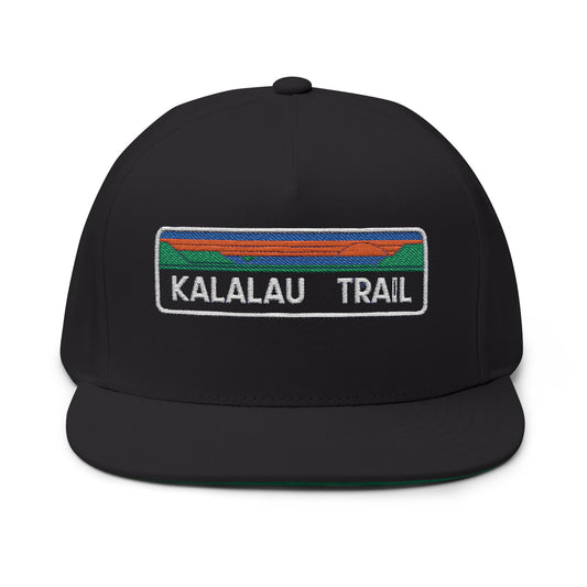 Kalalau Trail Flat Bill Hat Adventure Outdoor Gear Hiking Cap