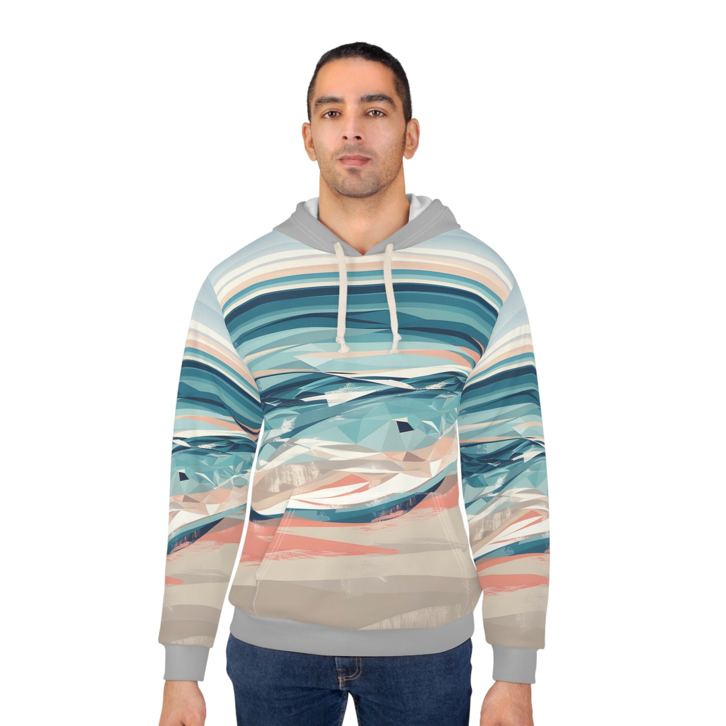 All Over Print Ocean Horizon All Over Print Hoodie Travel Outdoor Apparel Unisex