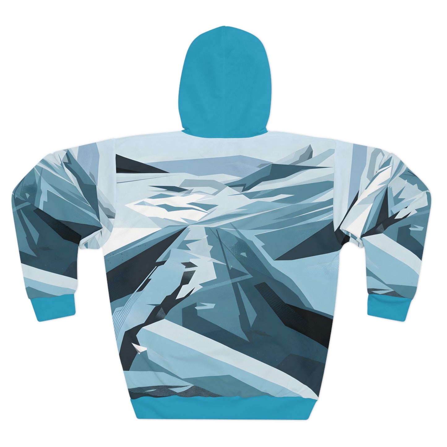 Frozen Tundra Hoodie All Over Print Winter Landscape Pullover Outdoor Travel