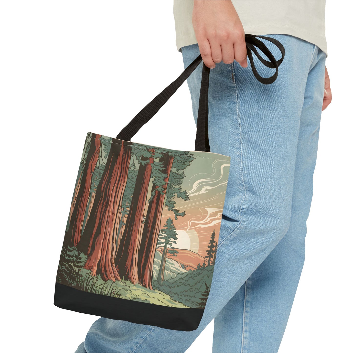 Redwood National Park All Over Print Tote Bag Eco Friendly Travel Accessory
