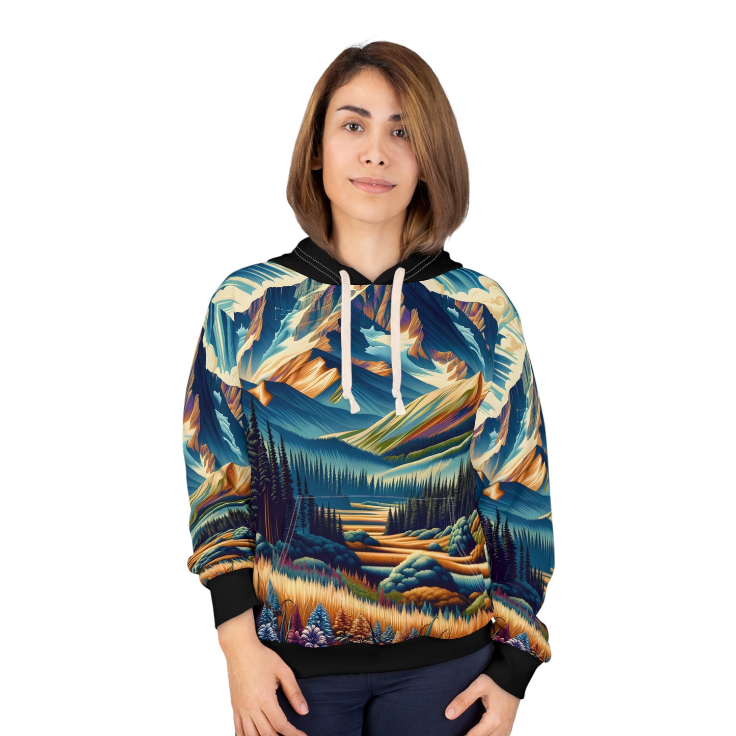 Pikes Peak Hoodie All Over Print Adventure Outdoor Apparel Travel Gear Warm