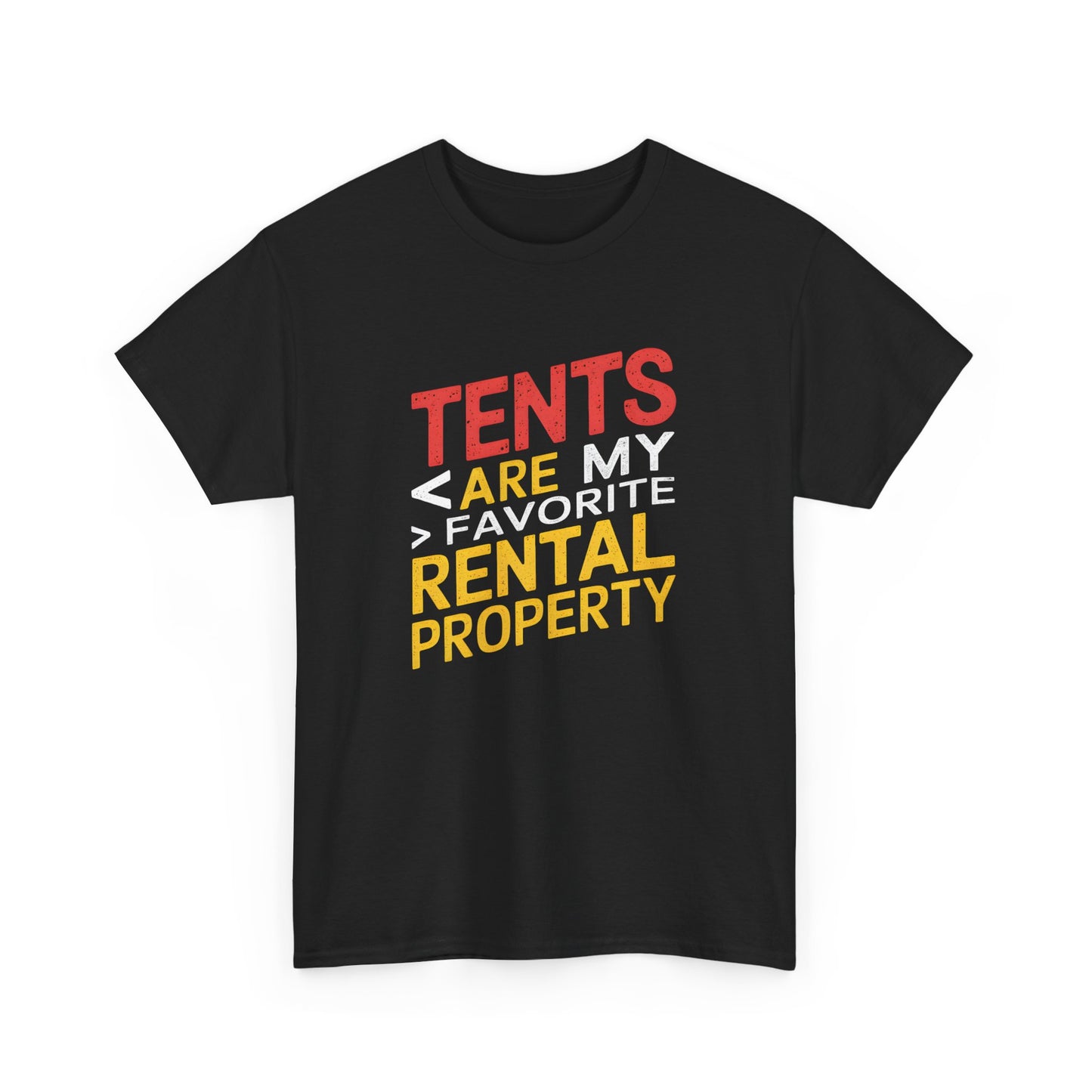 Tents Are My Favorite Rental Property T-Shirt Camping Hiking Outdoor Funny Tee