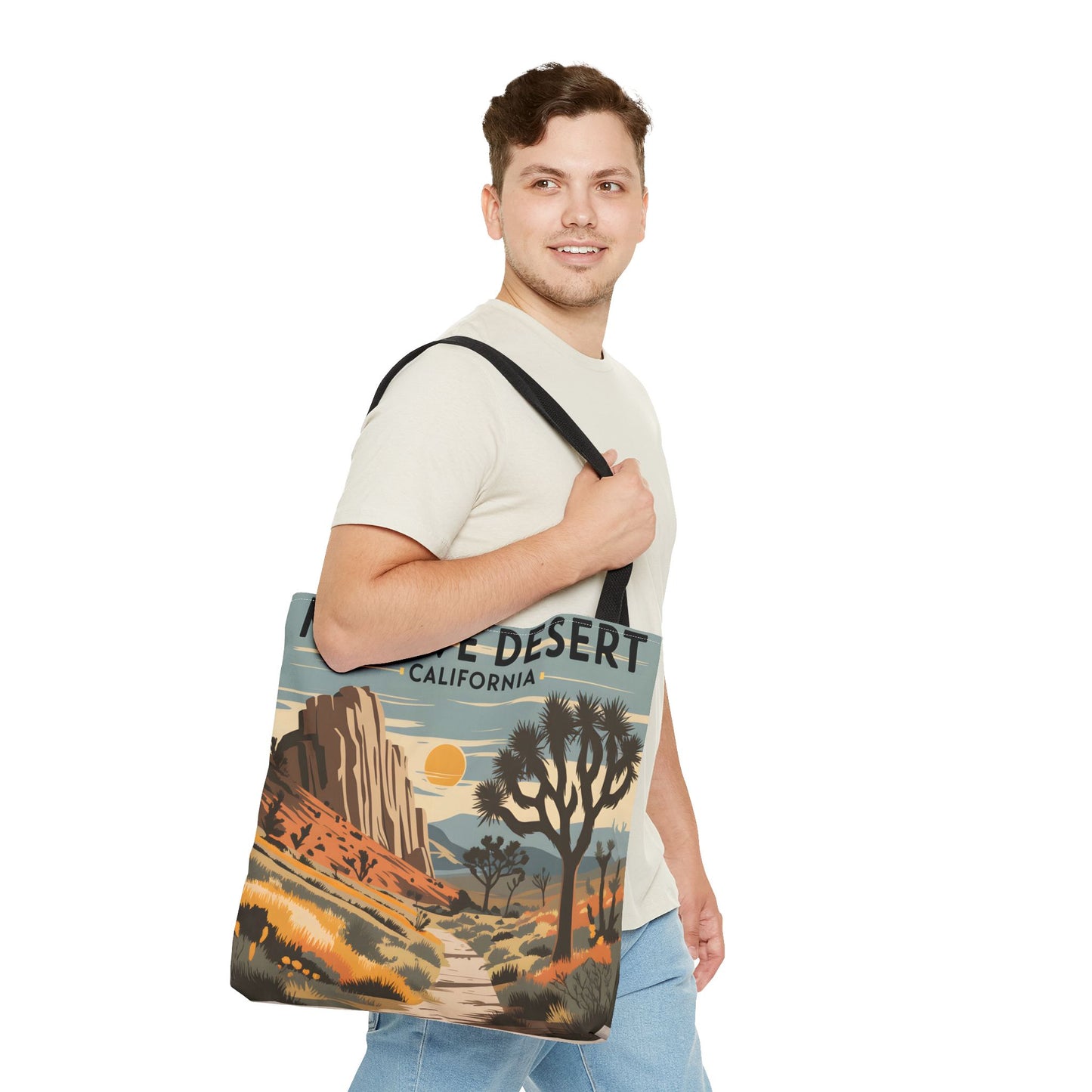 Mojave Desert California All Over Print Tote Bag Landscape Design Eco Friendly