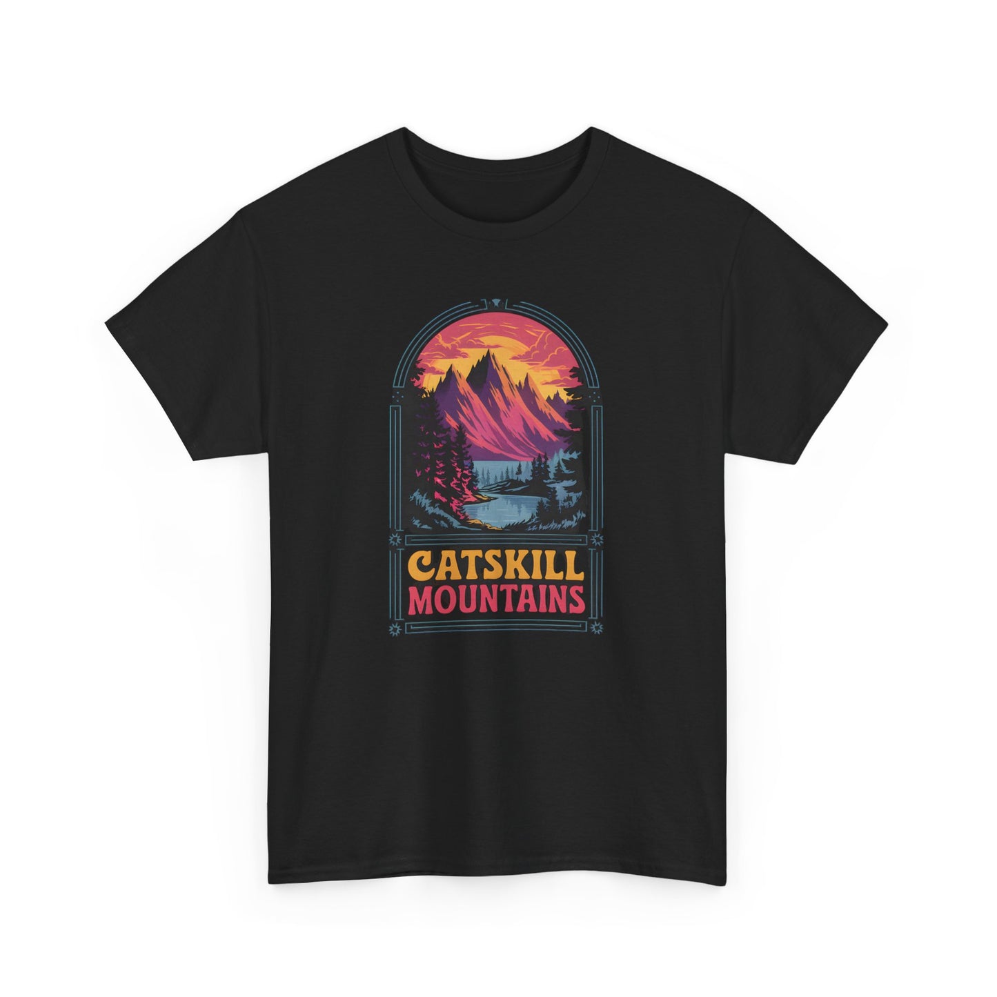 Catskill Mountains Vintage T-Shirt Hiker Gift Outdoors Nature Lover Tee