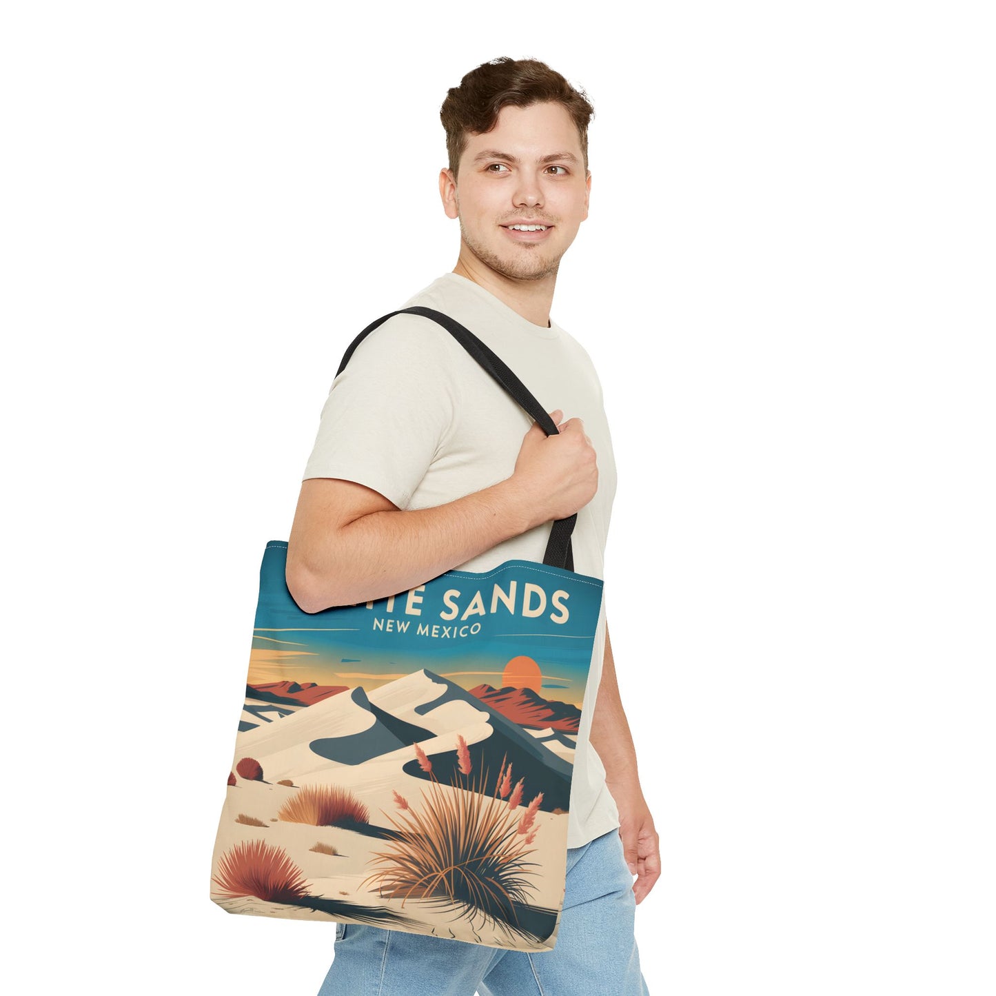White Sands New Mexico All Over Print Tote Bag Desert Landscape Art