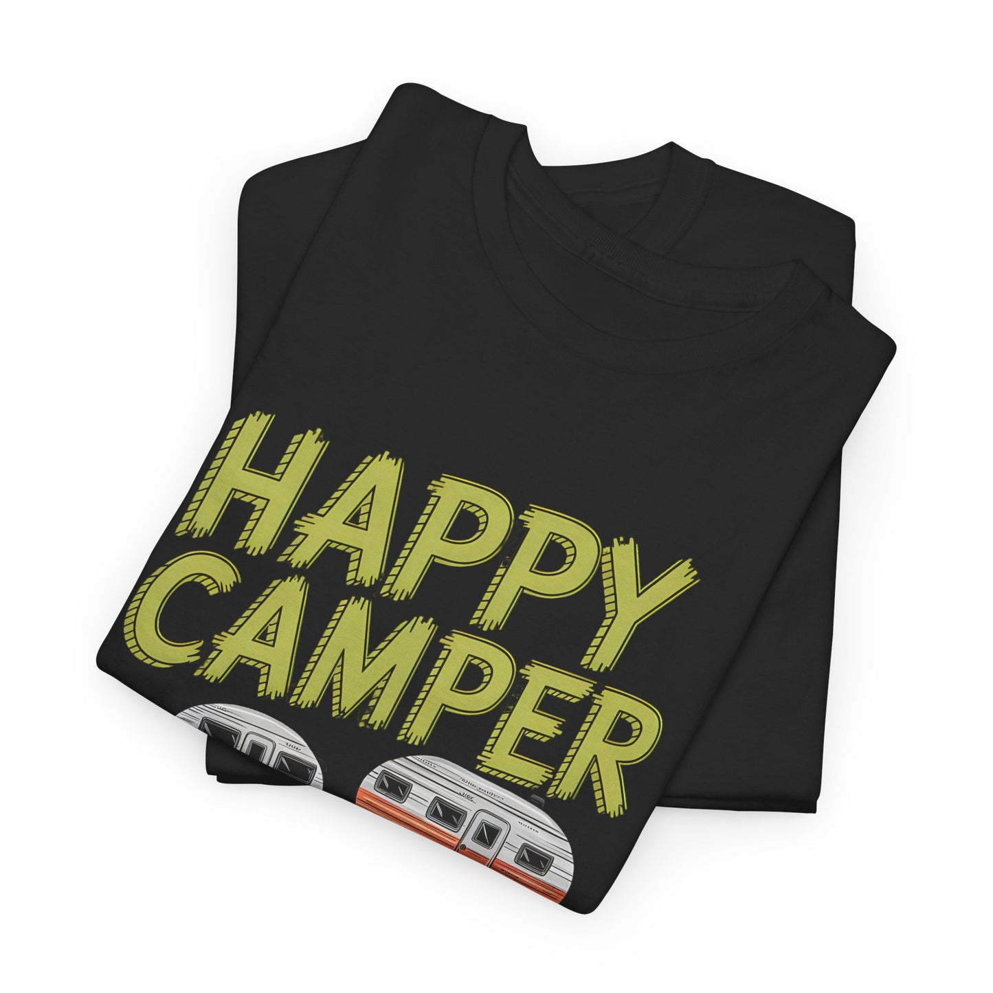 Happy Camper Club Vintage Trailer Camping Graphic T-Shirt Gift For Travelers