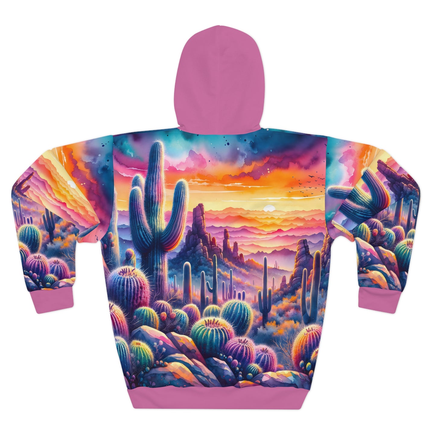 Organ Pipe Cactus Hoodie Outdoor Apparel Desert Landscape Art Travel Gear
