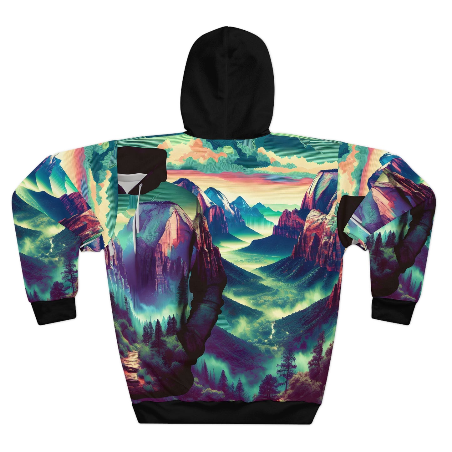 Zion National Park All Over Print Pullover Hoodie Nature Outdoor Travel Apparel