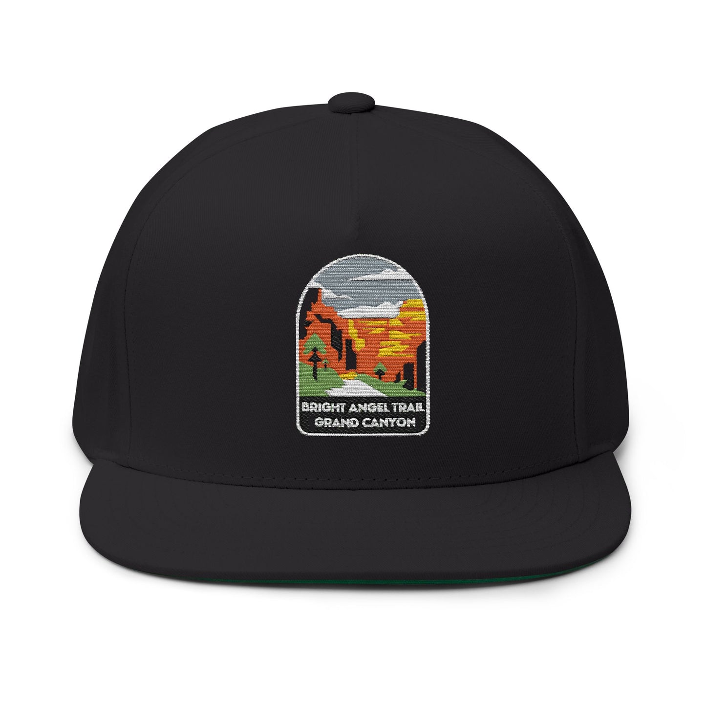 Bright Angel Trail Grand Canyon Flat Bill Hat Outdoor Adventure Apparel