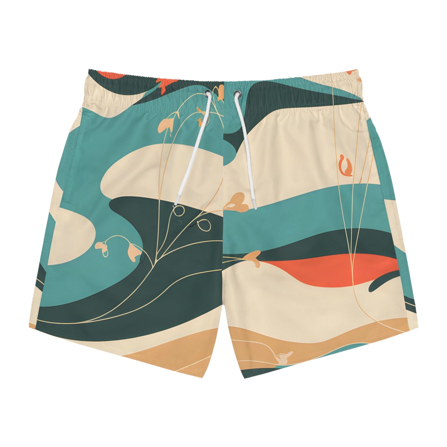 Saltwater Retro Men's Swim Trunks Stylish Summer Beach Wear Surf Quick Dry