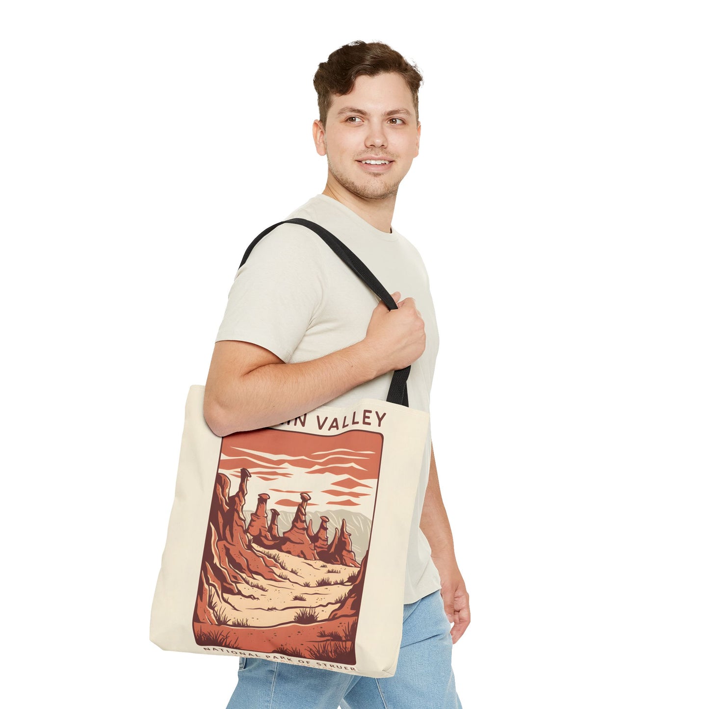 Goblin Valley All Over Print Tote Bag Unique Desert Landscape Design Apparel