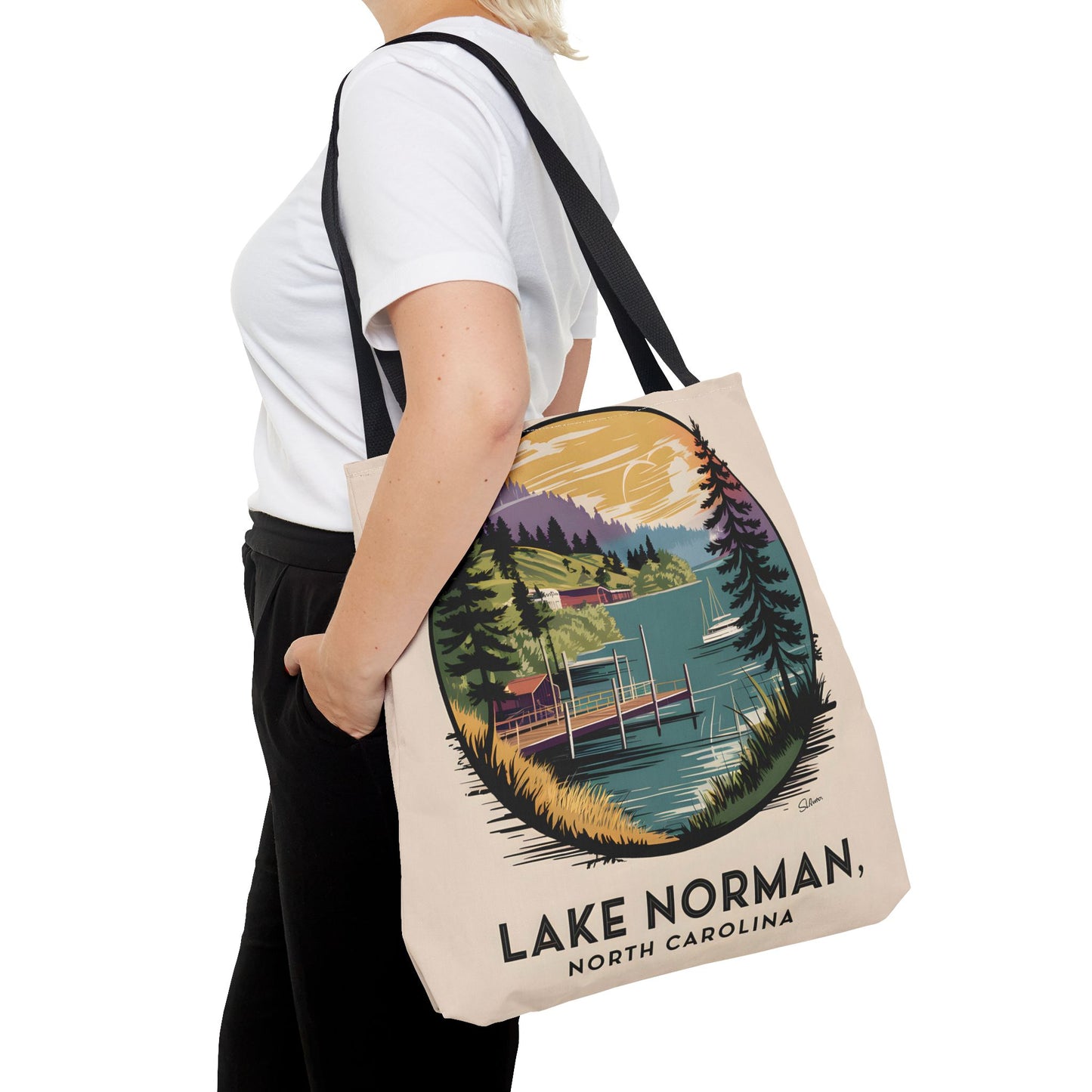 Lake Norman North Carolina All Over Print Tote Bag Nature Lover Gift