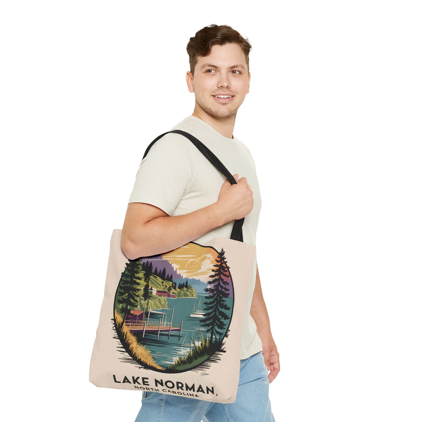 Lake Norman North Carolina All Over Print Tote Bag Nature Lover Gift