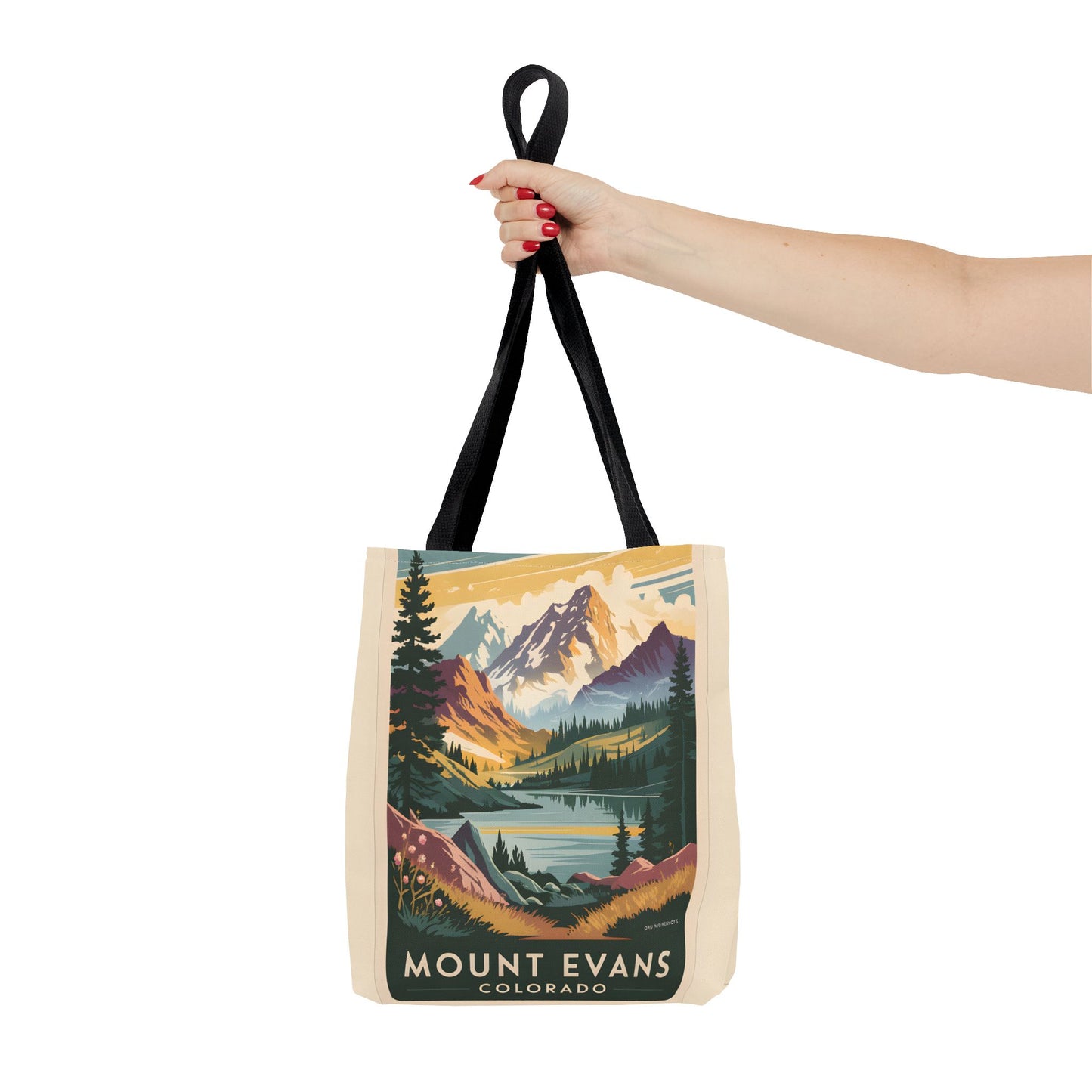Mount Evans Colorado All Over Print Tote Bag Nature Scene Travel Gift Apparel