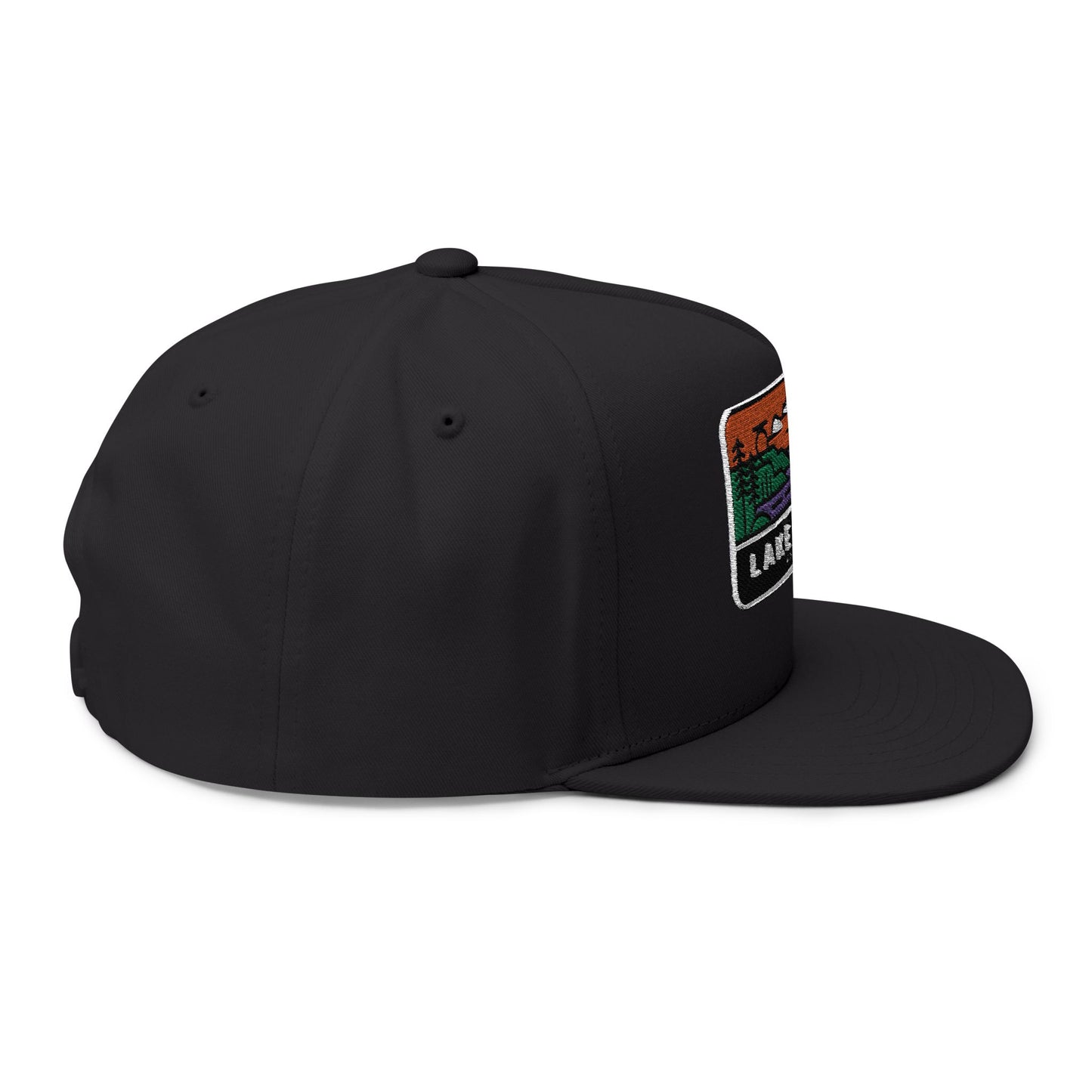 Lake Lanier Georgia Flat Bill Hat Outdoor Apparel Adjustable Snapback Cap