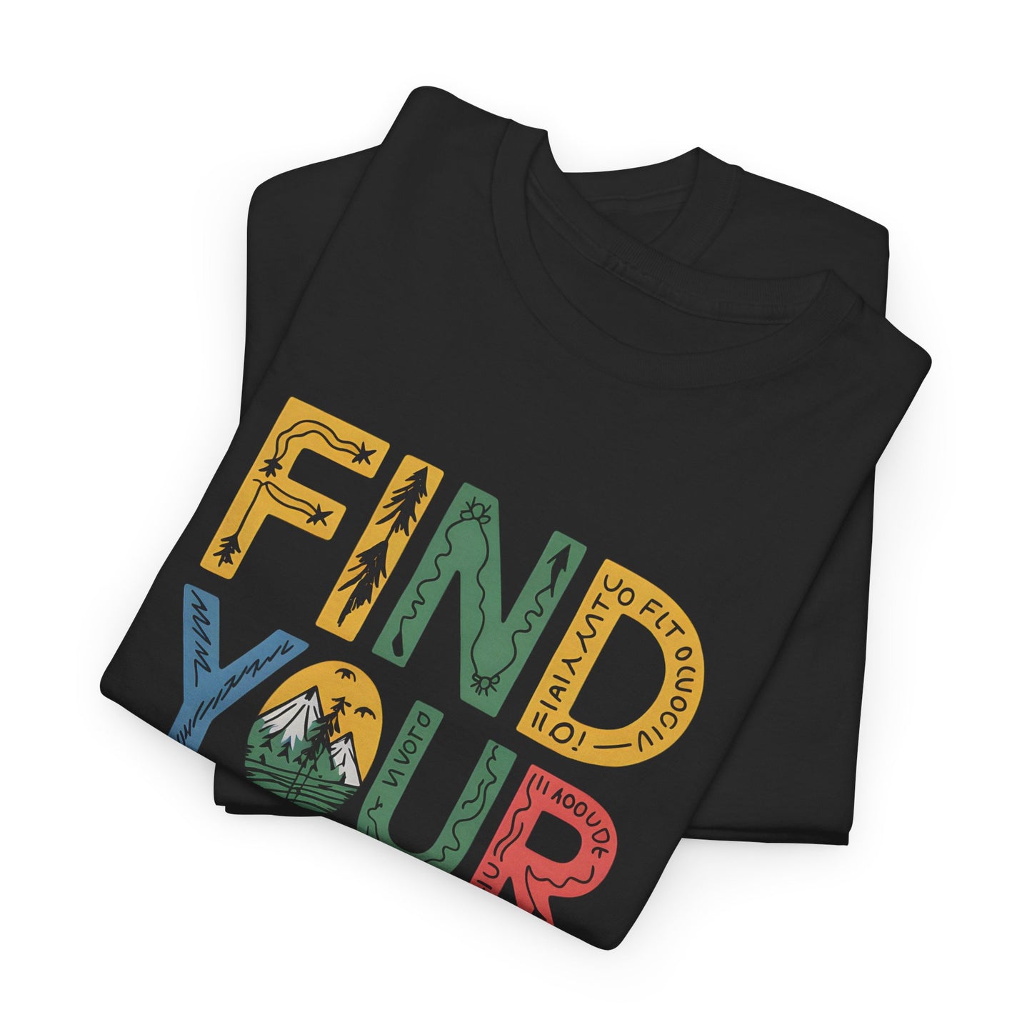 Find Your Flow T-Shirt Unisex Graphic Tee Mindfulness Outdoor Adventure Vibes