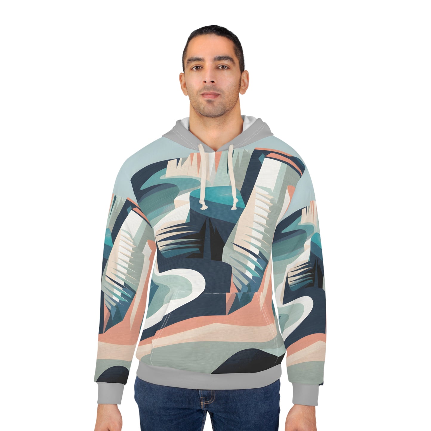 Opal Cliffs All Over Print Hoodie Adventure Ready Outdoor Apparel