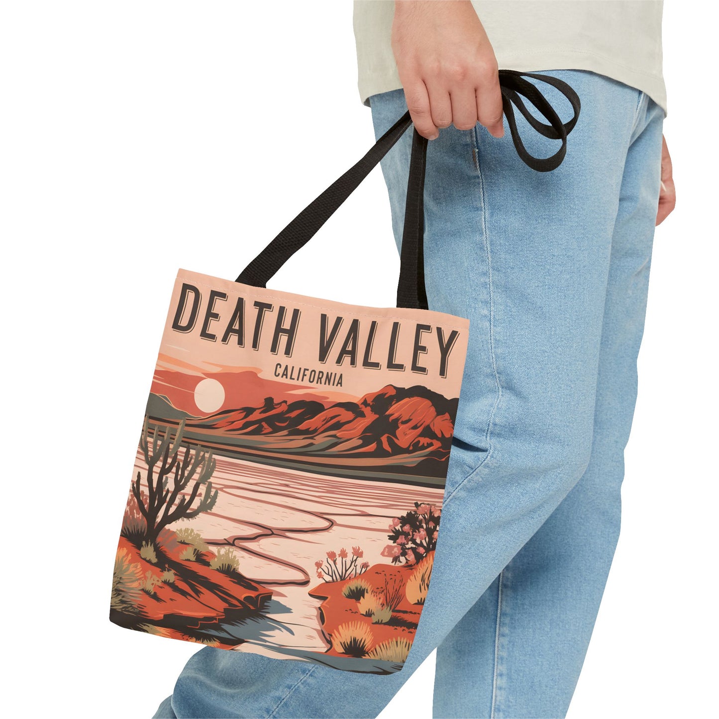 Death Valley California Tote Bag All Over Print Desert Art Landscape Souvenir