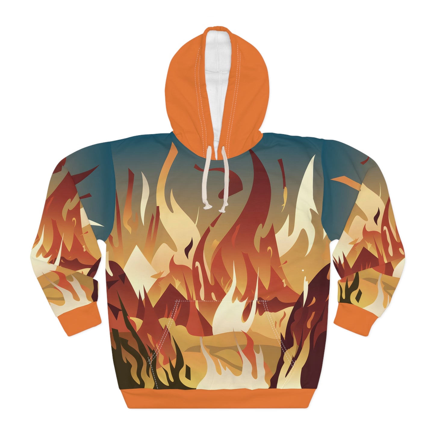 Ethereal Embers All Over Print Hoodie Outdoor Travel Apparel Unisex