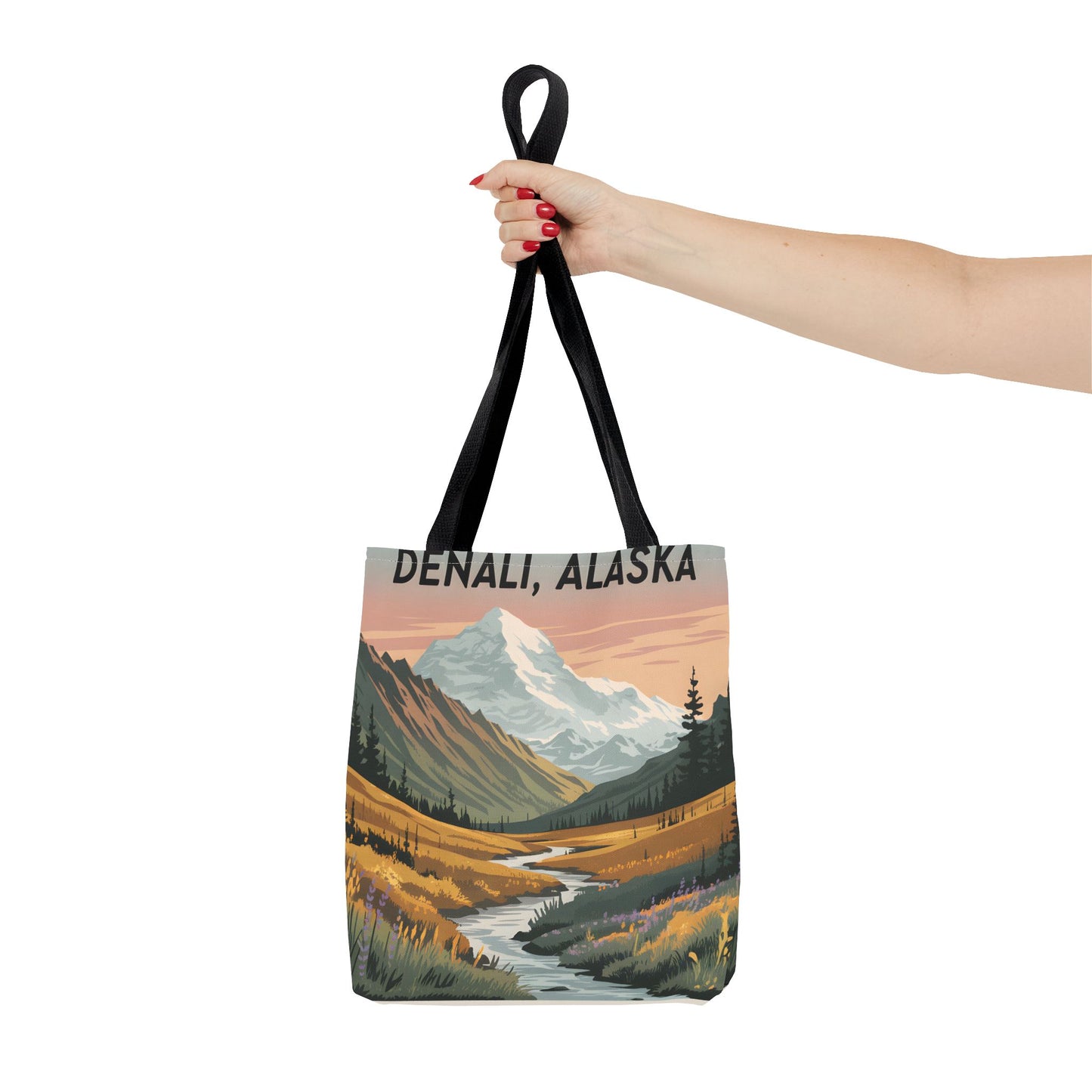Denali Alaska All Over Print Tote Bag Landscape Nature Gift Travel Accessory