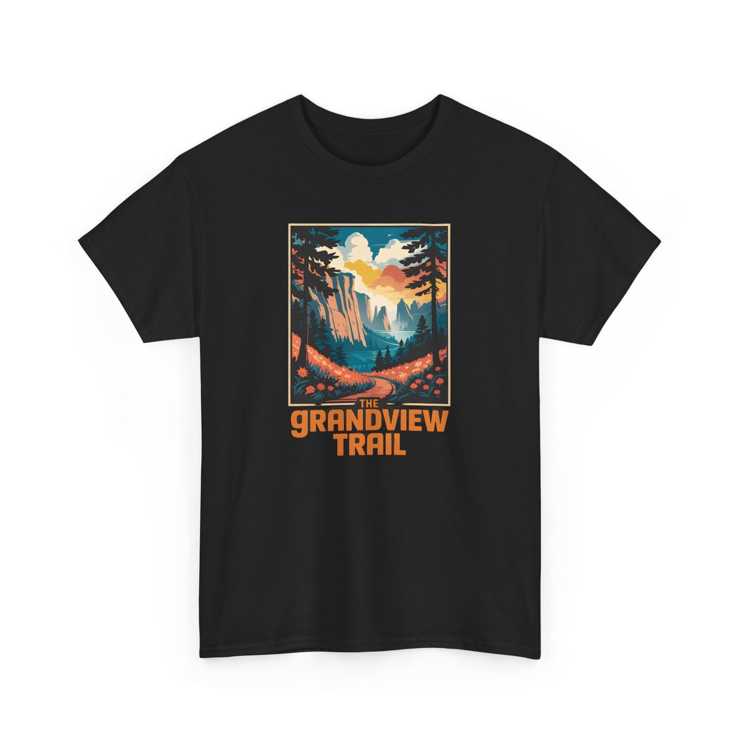 Grandview Trail Unisex Tee, Vintage Hiking Shirt, Outdoor Adventure Apparel,
