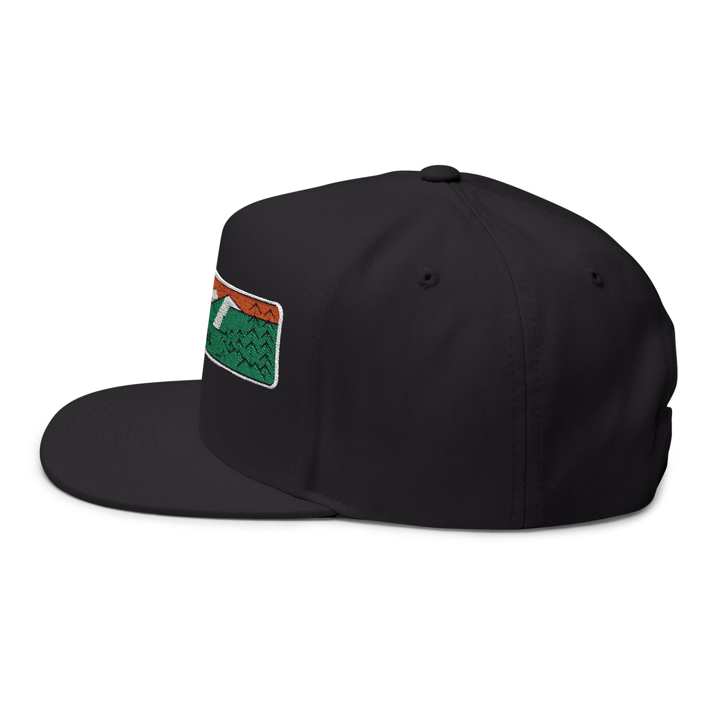 Appalachian Trail Flat Bill Hat Outdoor Adventure Hike Adjustable Strapback Cap