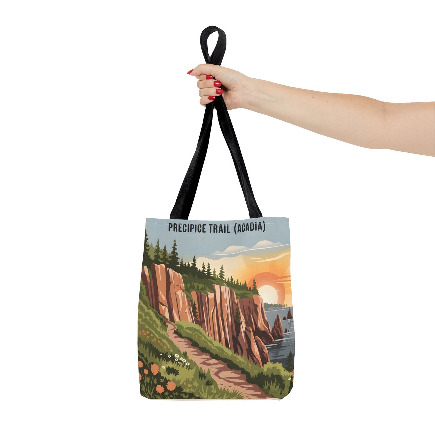 Precipice Trail Acadia National Park All Over Print Tote Bag Nature Design