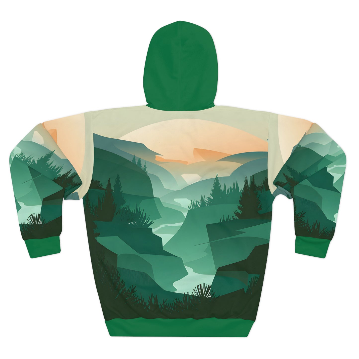 Lush Range All Over Print Hoodie Travel Outdoor Apparel National Parks Nature