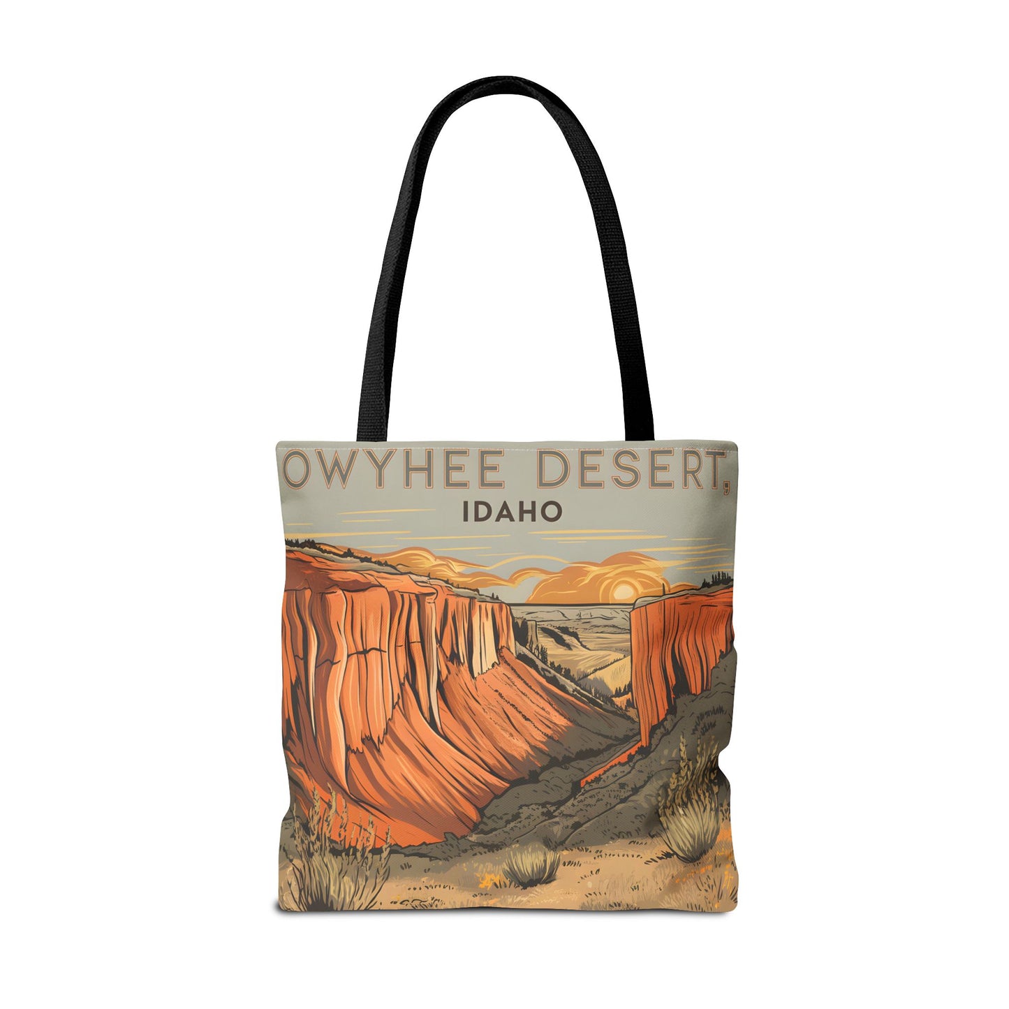 Owyhee Desert Idaho All Over Print Tote Bag Scenic Landscape Adventure Gear