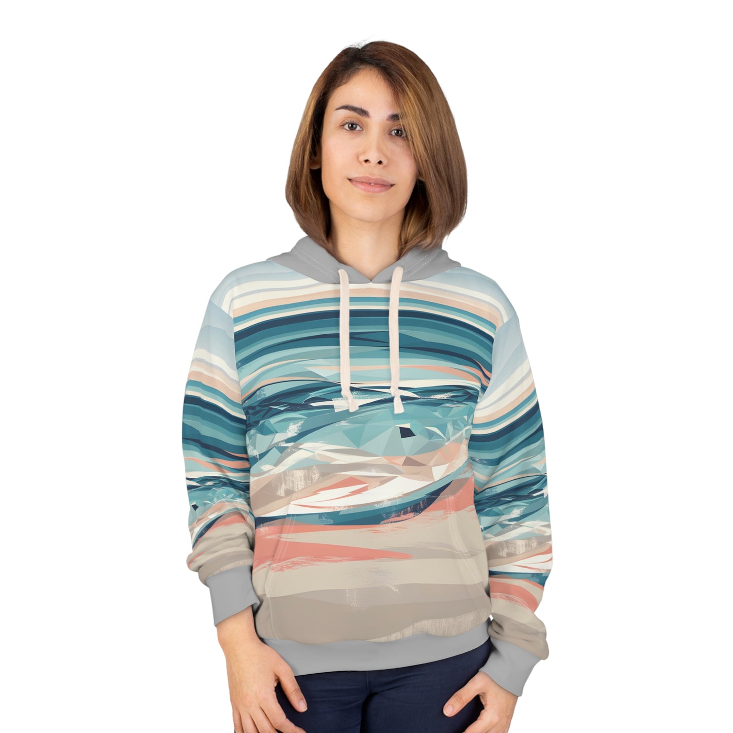 All Over Print Ocean Horizon All Over Print Hoodie Travel Outdoor Apparel Unisex