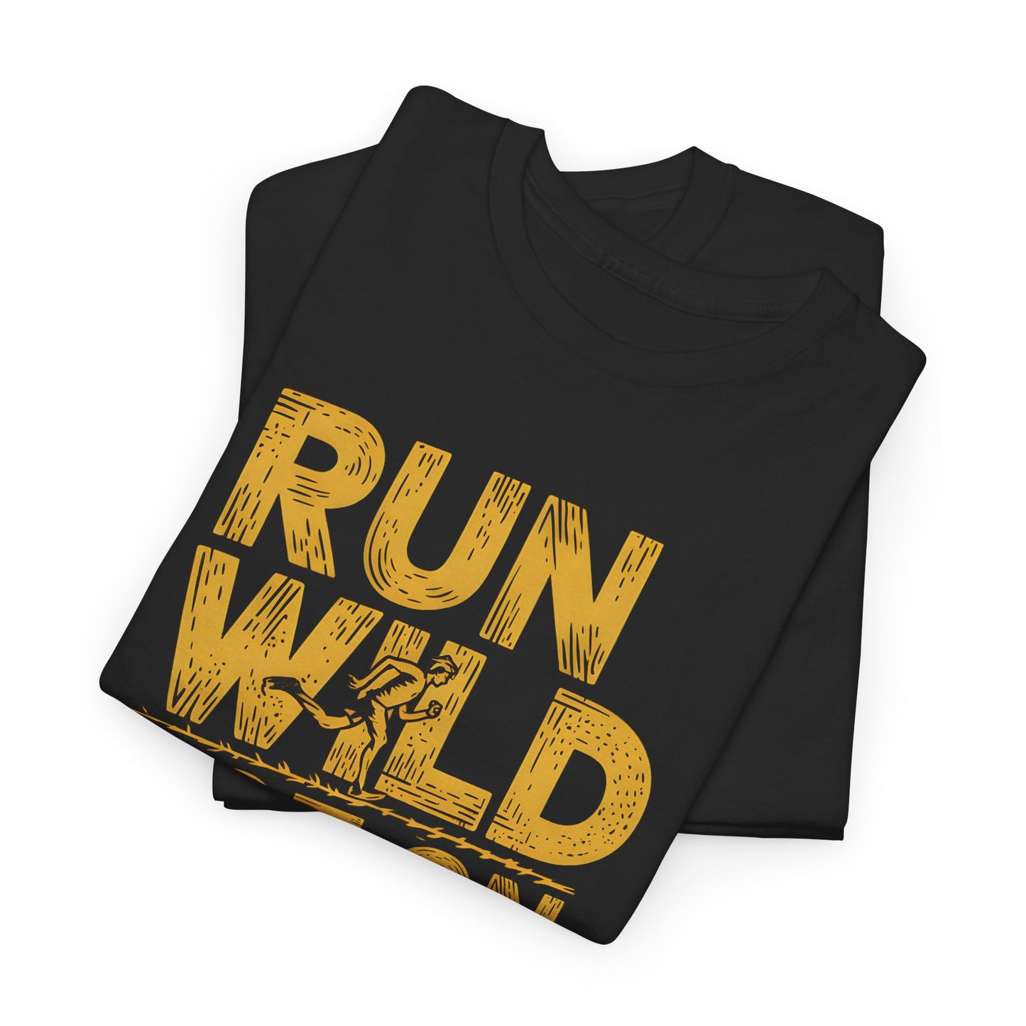 Run Wild Not on Pavement Graphic Running Tee Adventure Shirt Camping Apparel