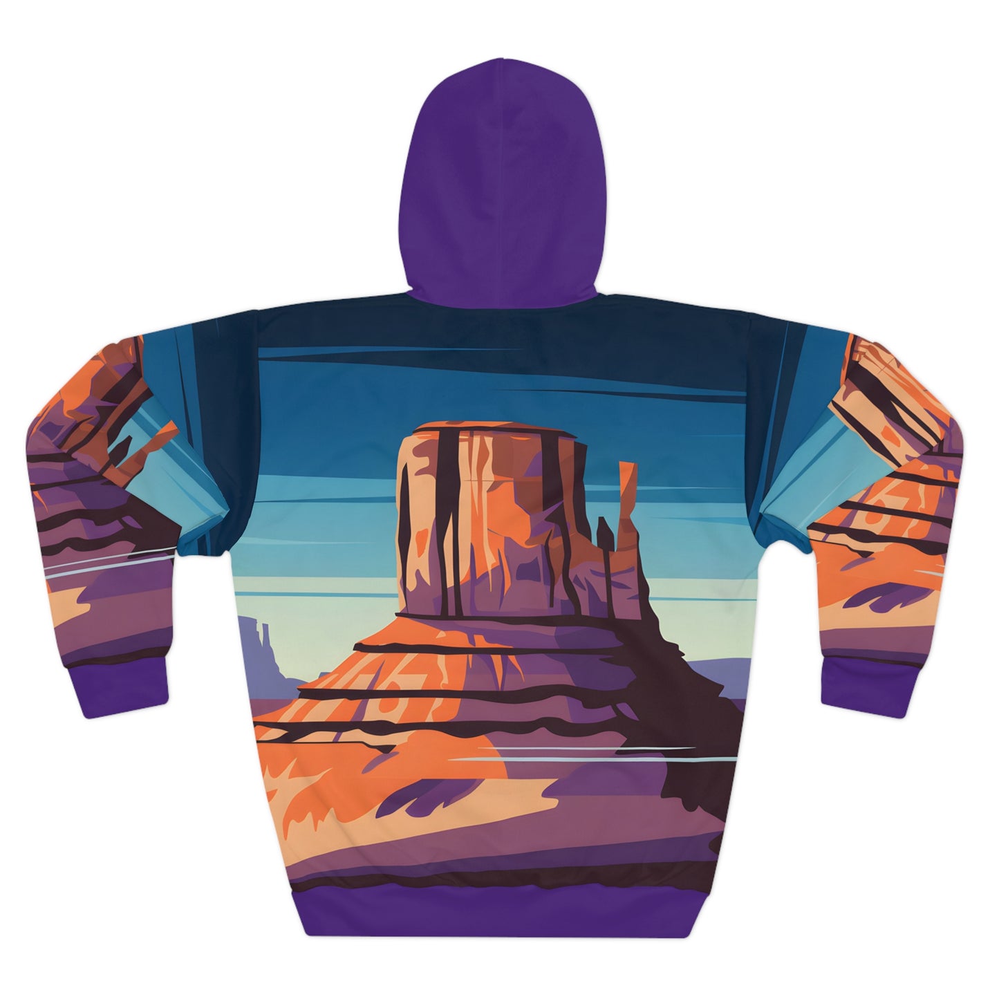 Deep Sky Mesa National Park All-Over Print Pullover Hoodie Outdoor Apparel