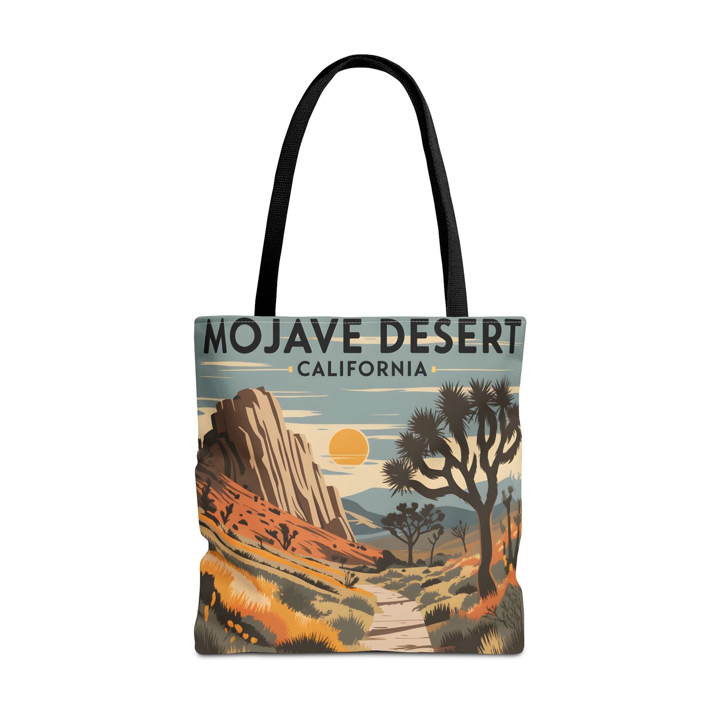 Mojave Desert California All Over Print Tote Bag Landscape Design Eco Friendly