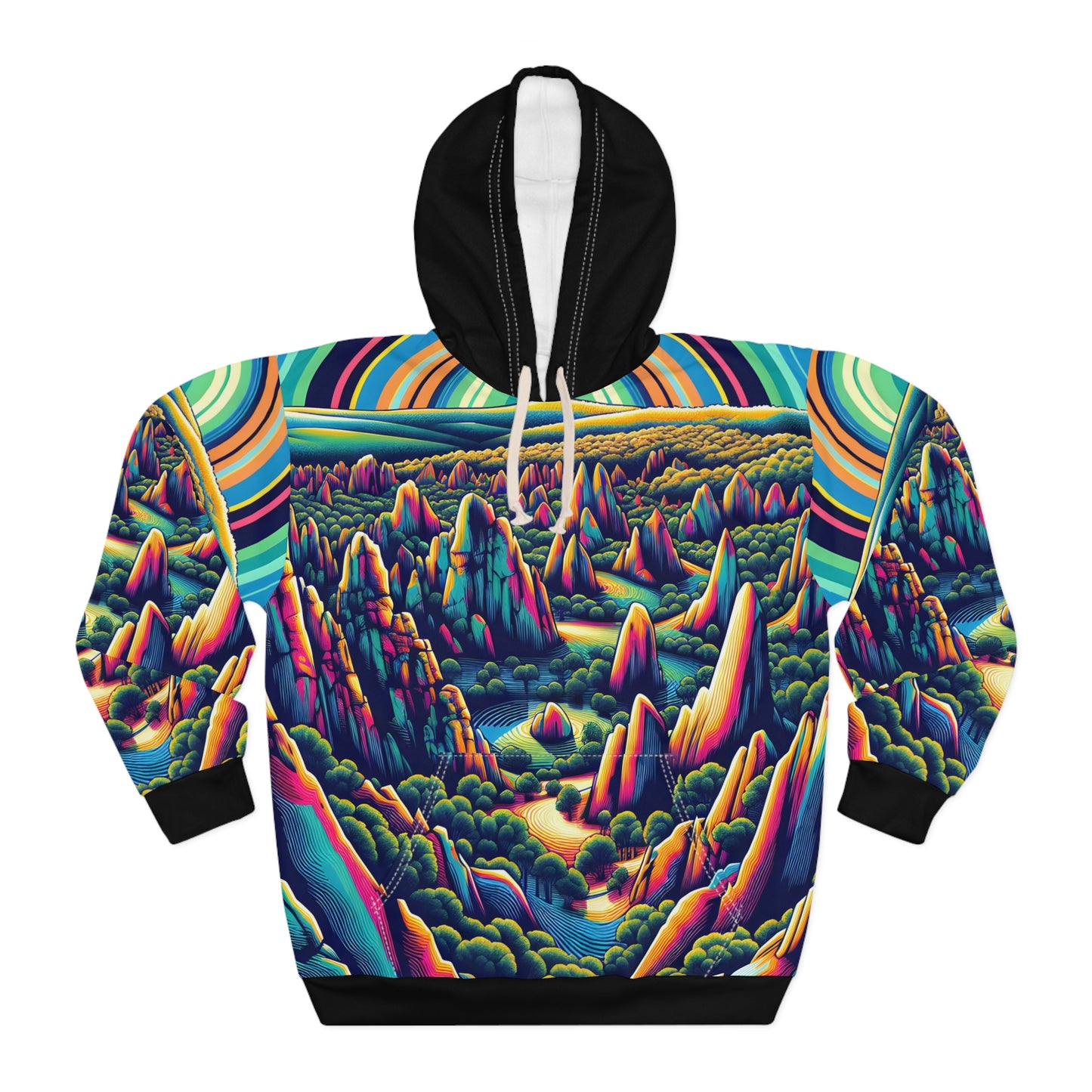 Pinnacles National Park Pullover Hoodie All Over Print Travel Outdoor Apparel
