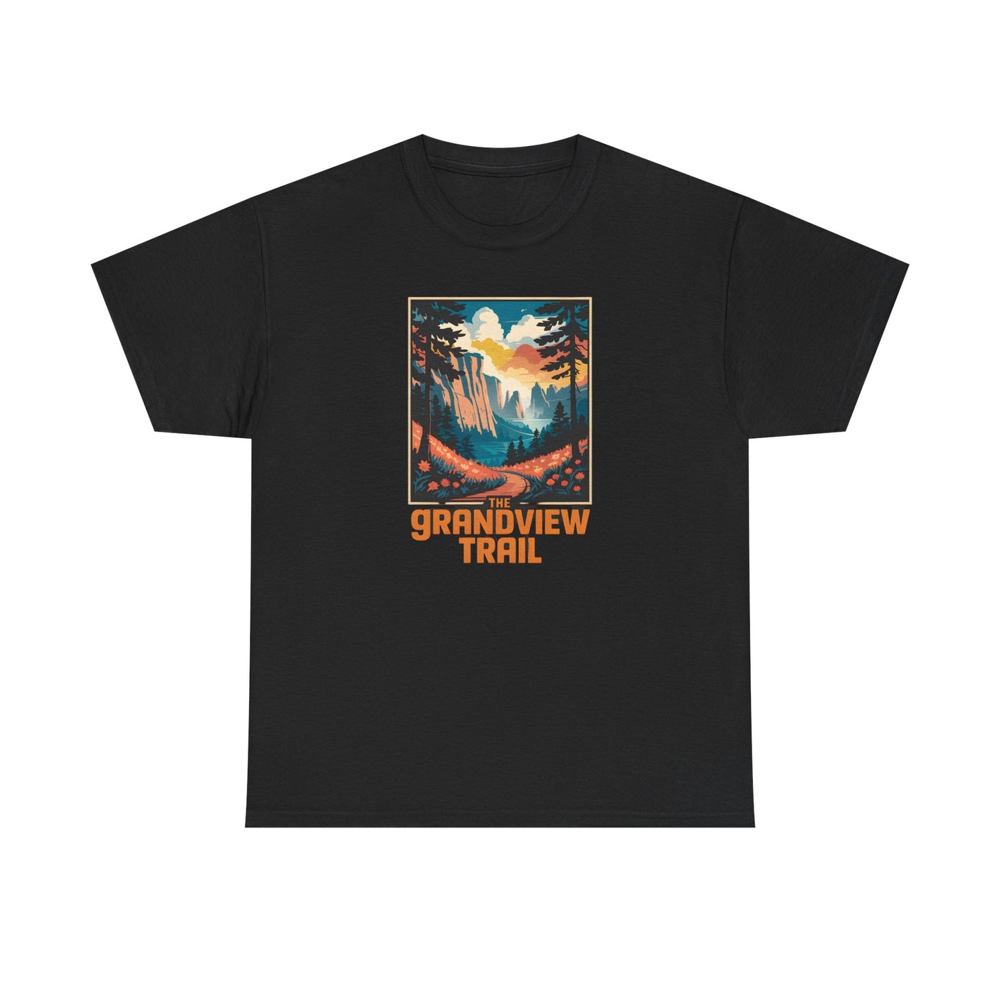 Grandview Trail Unisex Tee, Vintage Hiking Shirt, Outdoor Adventure Apparel,