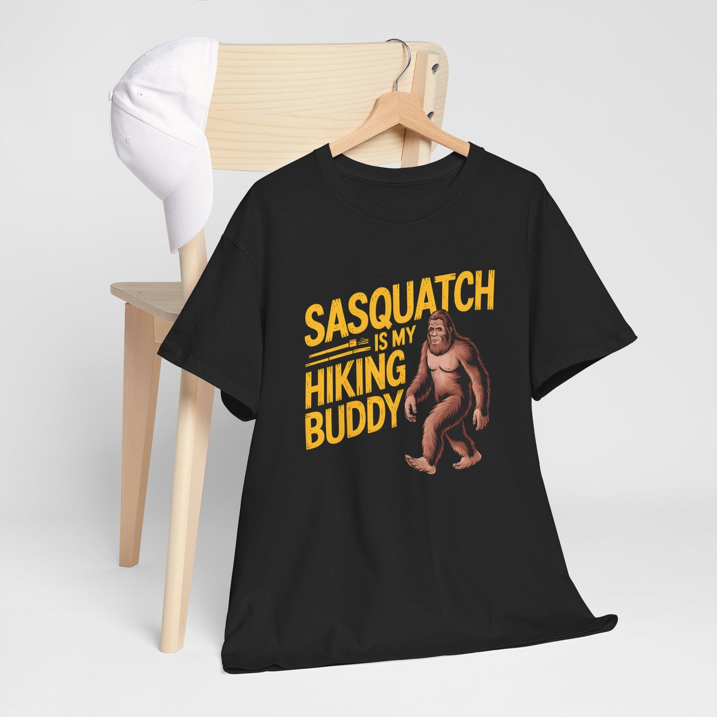 Sasquatch T-Shirt Hiking Buddy Trail Bigfoot Graphic Tee Funny Outdoor Gift