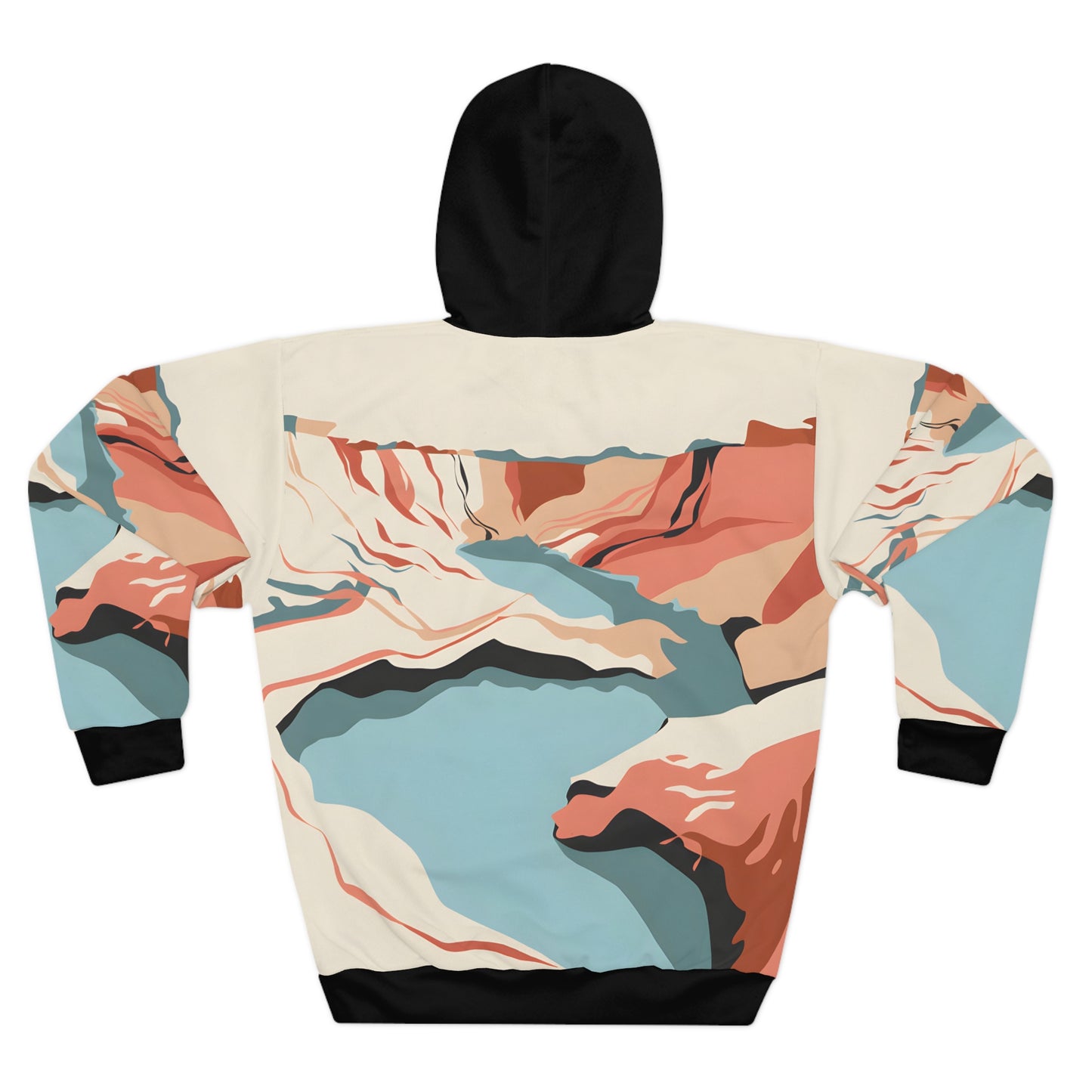 Sunwashed Basin All Over Print Hoodie Outdoor Apparel Travel Adventure Lovers