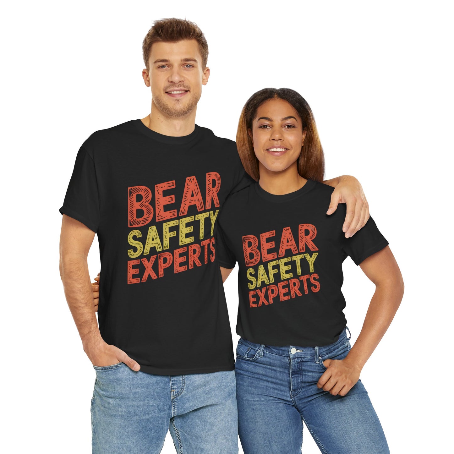 Bear Safety Tips Expert Guide Graphic T Shirt Camping Outdoor Short Sleeve