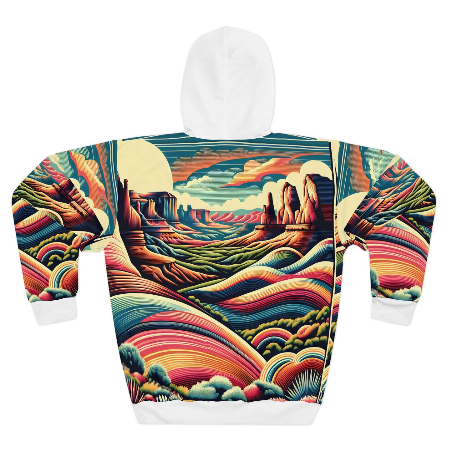 Arches National Park All Over Print Hoodie Style Outdoor Apparel Pullover Casual