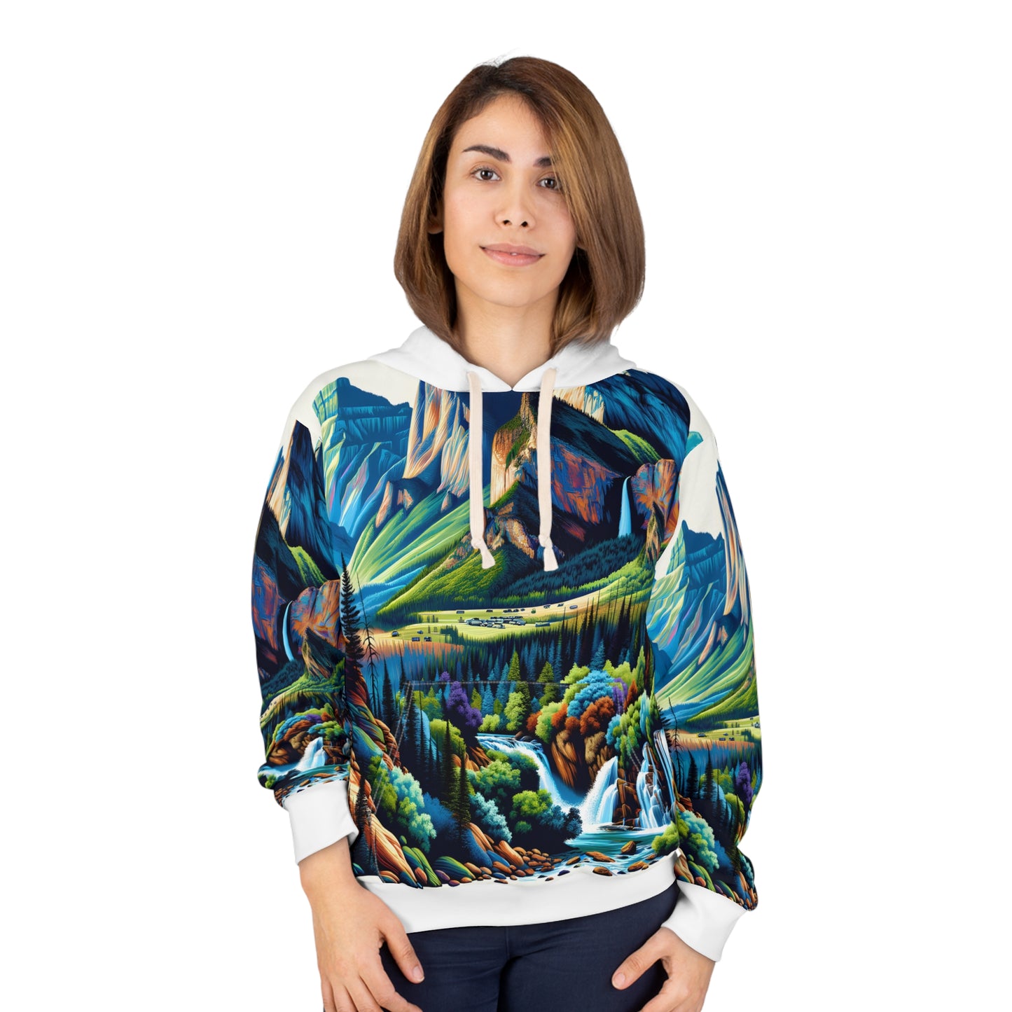 Yosemite National Park All Over Print Hoodie for Nature Lovers and Adventurers