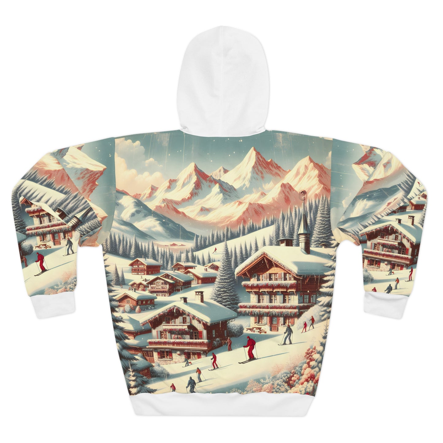 Okemo Vermont All Over Print Hoodie Outdoor Adventure Apparel Casual Wear
